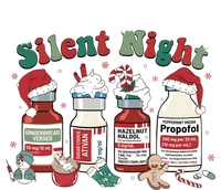 Retro Propofol Silent Night Icu Nurses Funny Merry Christmas Gift T-Shirt