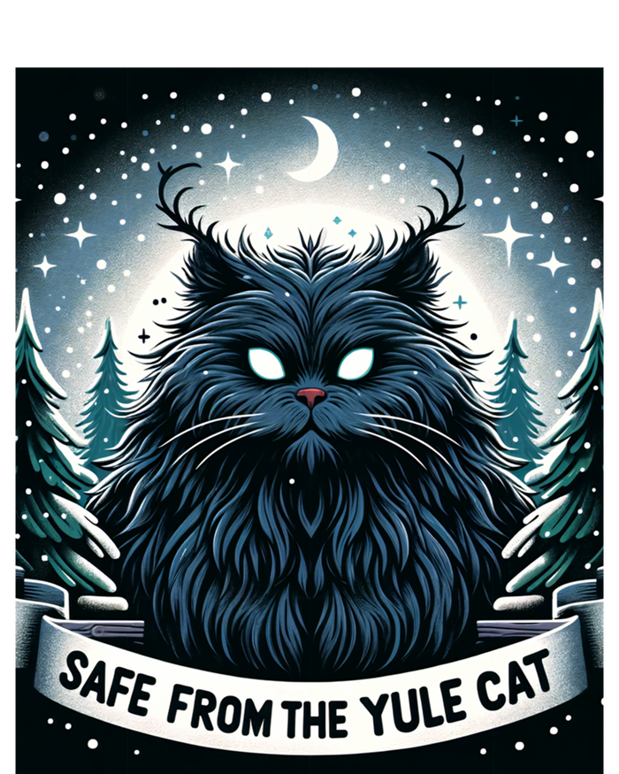 Safe From The Yule Cat Christmas Icelandic Iceland Folklore Gift T-Shirt