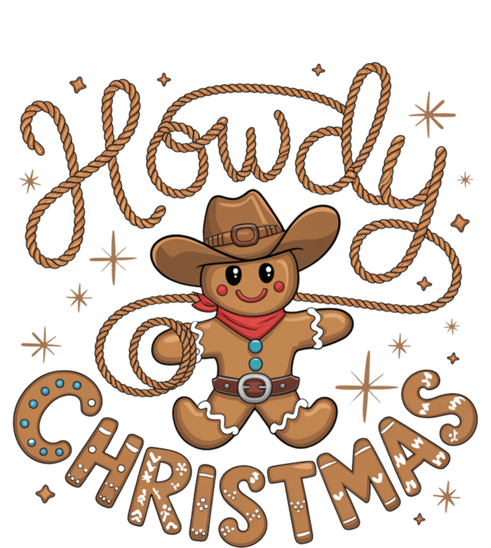 Funny Howdy Christmas Gingerbread Cow Rodeo Western Xmas Cute Gift T-Shirt