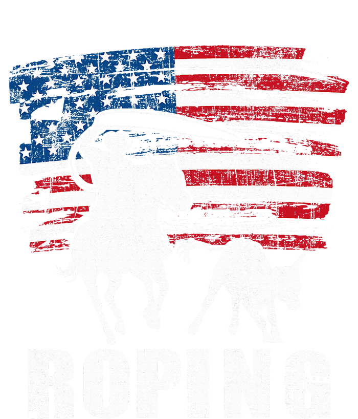 Team Roping Roper Usa American Flag Header Heeler Horse PosiCharge Competitor Tank