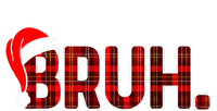 Bruh Funny Christmas Plaid Teens Xmas Pajamas T-Shirt