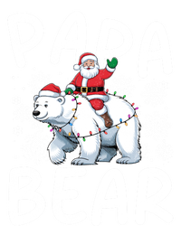 Funny Papa Bear Christmas Lights Santa Hat Snowflakes Xmas Great Gift Softstyle Adult Sport Polo