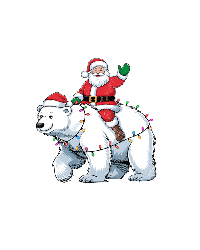 Funny Papa Bear Christmas Lights Santa Hat Snowflakes Xmas Great Gift Softstyle Adult Sport Polo