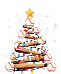 Baseball Christmas Tree Light Xmas Baseball Tall T-Shirt