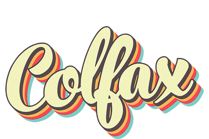 Colfax Retro Art Baseball Font Vintage T-Shirt