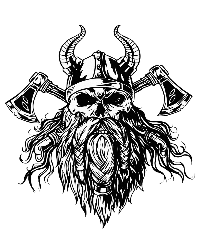 Skull Viking With Beard T-Shirt