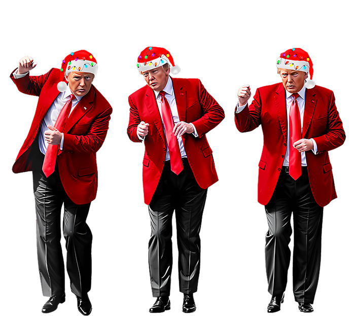 Christmas Donald Trump President 2024 Dancing Funny Santa T-Shirt