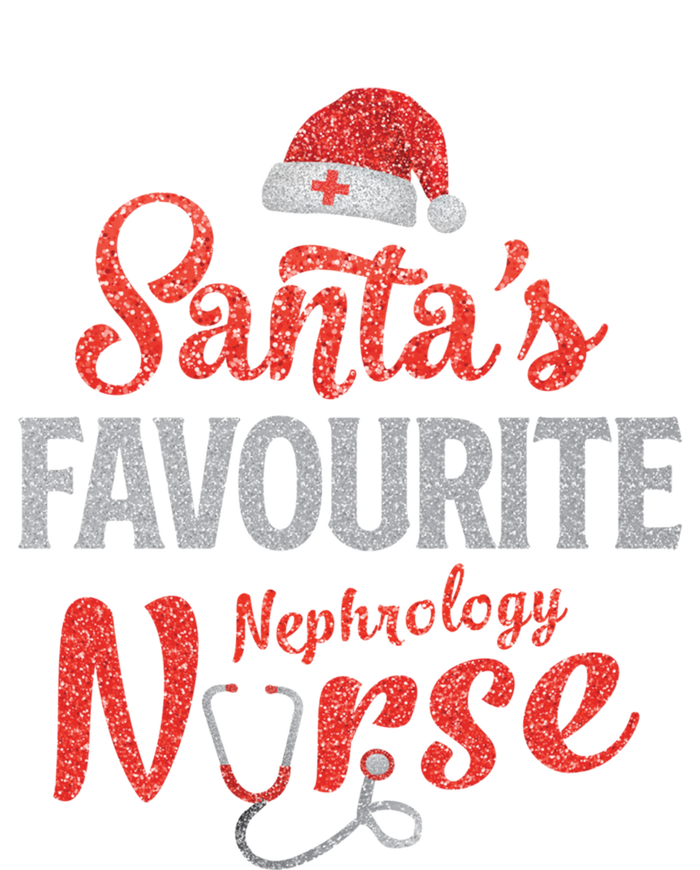 Santas Favorite Nephrology Nurse Christmas Nursing Xmas Gift Women's Racerback Tank