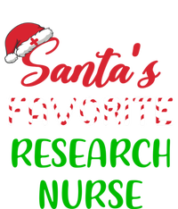 Santas Favorite Research Nurse Funny Chritsmas Gift T-Shirt