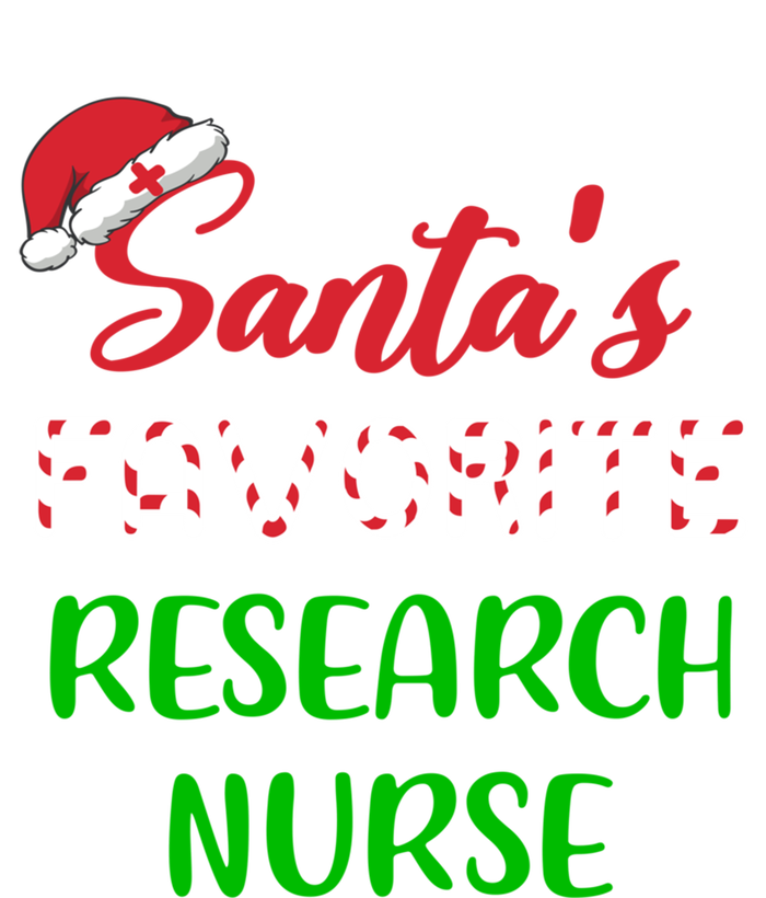 Santas Favorite Research Nurse Funny Chritsmas Gift T-Shirt