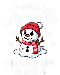 Lunch Lady Christmas One Meltdown At A Time Snowman Winter T-Shirt