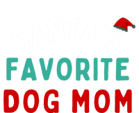 SantaS Favorite Dog Mom Funny Dog Santa Dog Mom Christmas Gift Women's Racerback Tank