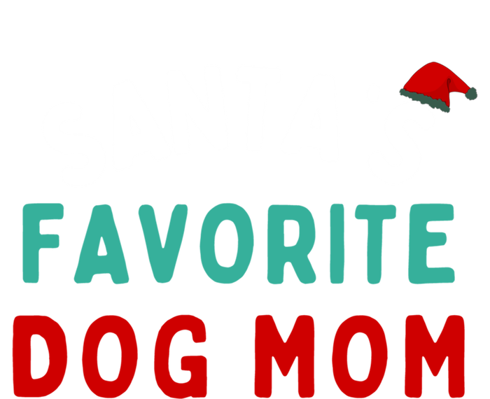 SantaS Favorite Dog Mom Funny Dog Santa Dog Mom Christmas Gift Women's Racerback Tank