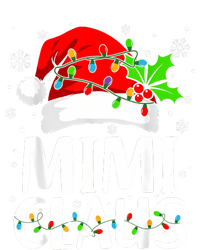 Mimi Claus Christmas Lights Pajama Family Matching Insulated Varsity Jacket