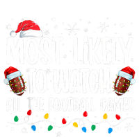 Most Likely To Watch All The Football Games Christmas Family Ladies Essential Tank