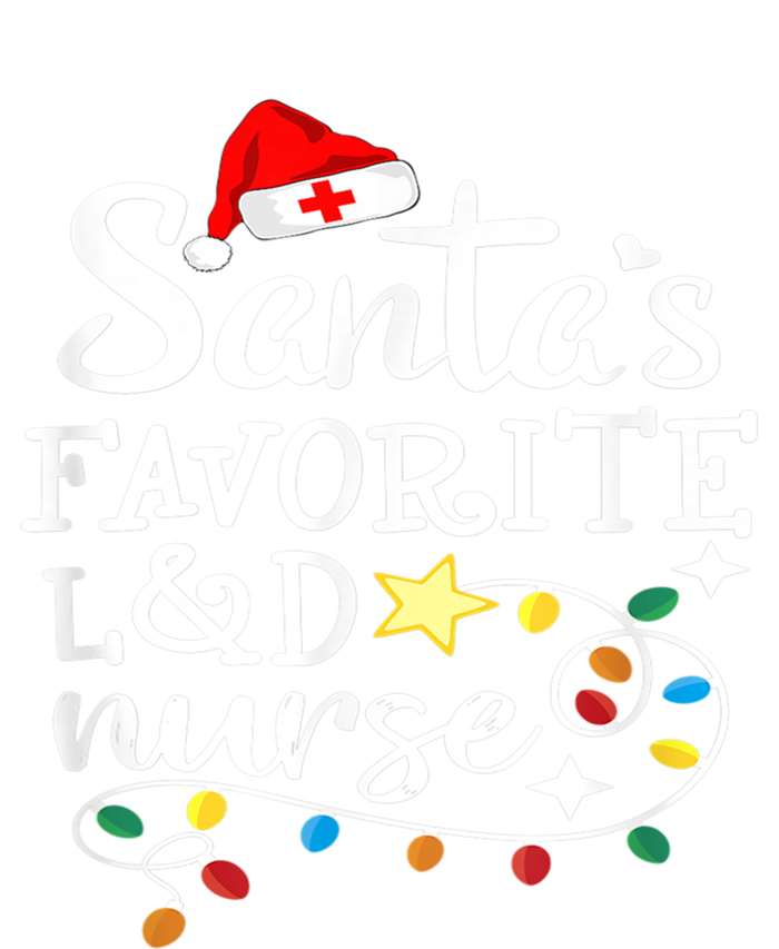 SantaS Favorite L And D Nurse Christmas Cute Gift T-Shirt