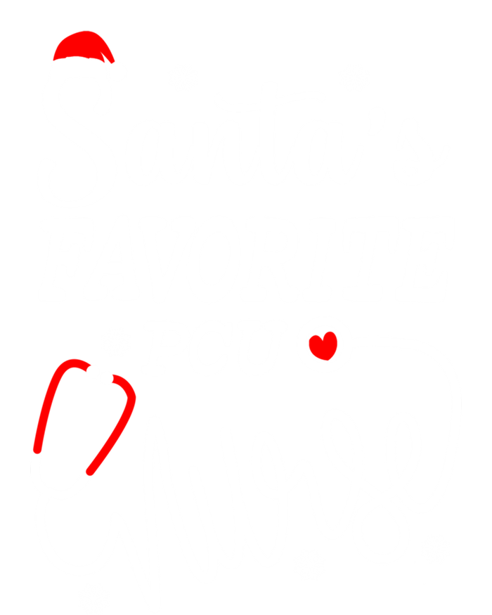 SantaS Favorite Pcu Nurse Funny Christmas Pcu Nurse Gift Poster