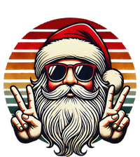 Santa Face Retro Sunglasses Christmas Xmas T-Shirt