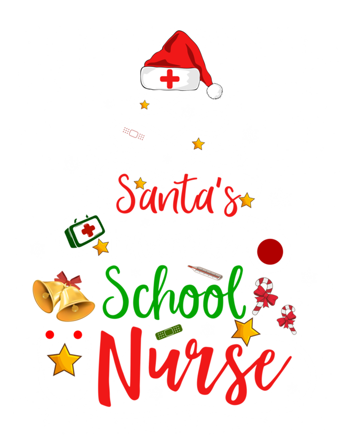 SantaS Favorite School Nurse Christmas Nursing Tree Gift T-Shirt