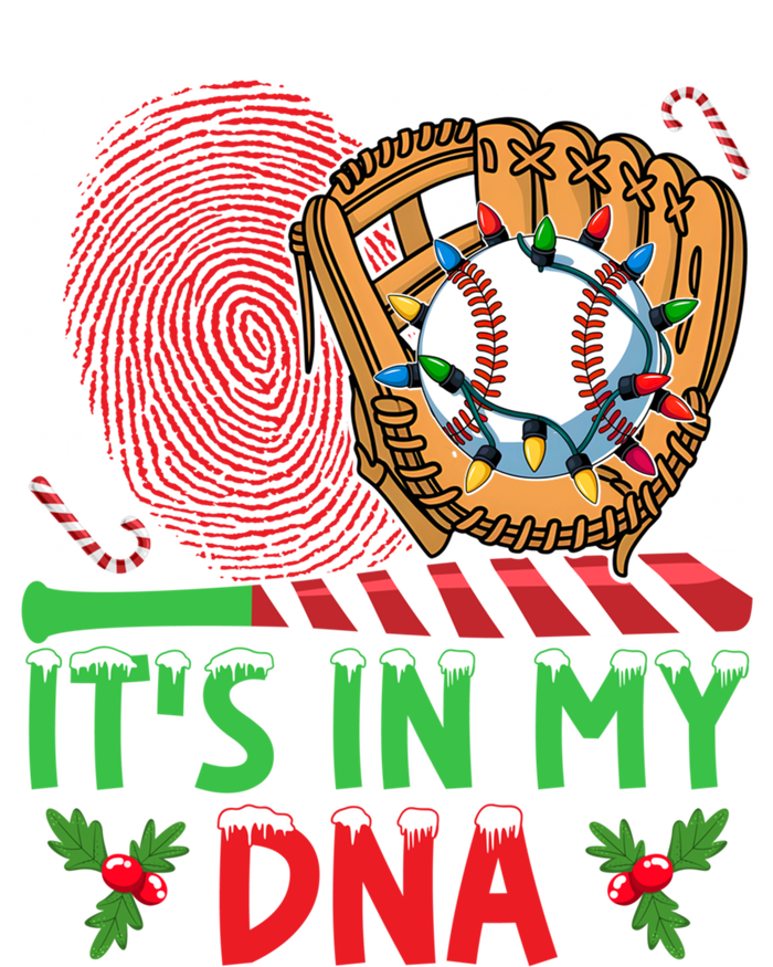 It’S In My Dna Baseball Christmas Lights Snowflakes Cute Gift Tank Top