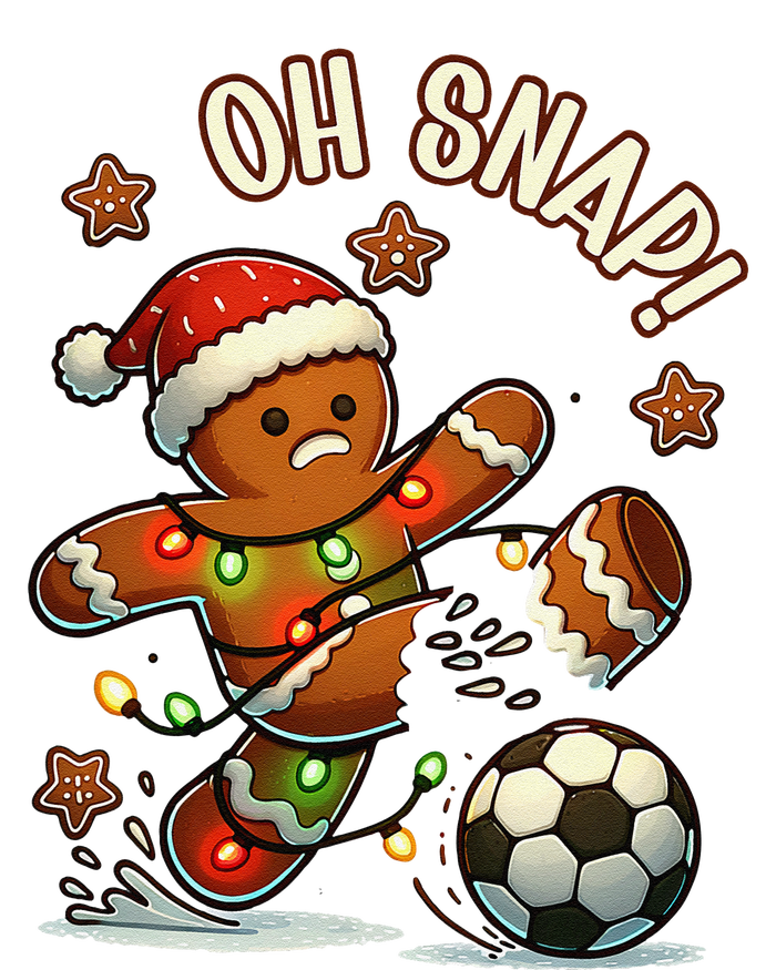 Oh Snap Gingerbreadman Christmas Soccer T-Shirt