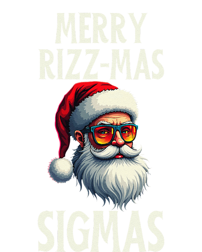 Merry Rizz Mas Sigmas Funny Merry Santa Claus Retro Xmas T-Shirt