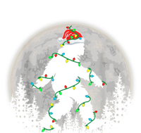 Bigfoot Santa Christmas Tree Lights Funny Xmas Sasquatch T-Shirt