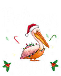 Funny Pelican Christmas Santa Hat Lights Snowflakes Gift Tie Dye Hoodie