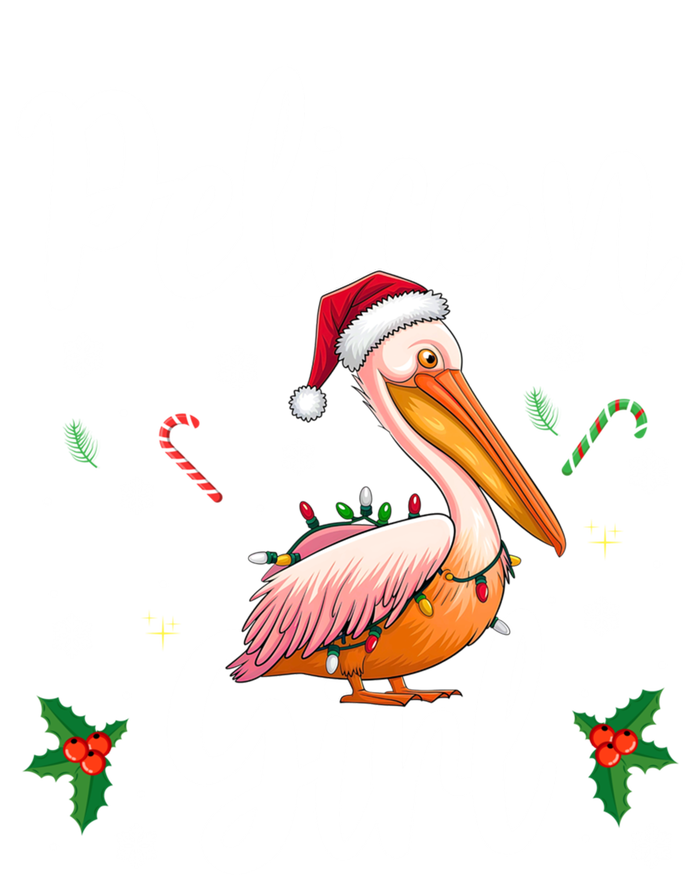 Funny Pelican Christmas Santa Hat Lights Snowflakes Gift Tie Dye Hoodie