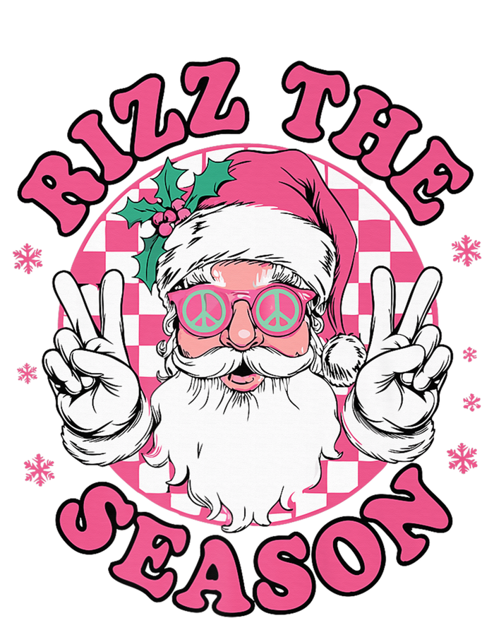 Punk Rock Retro Rizz The Season Funny Santa Clause Rizzler Kids Sweatshirt