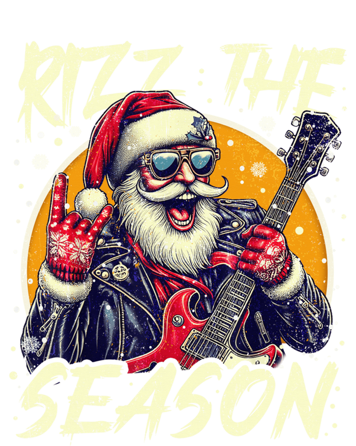 Punk Rock Retro Rizz The Season Funny Santa Clause Rizzler T-Shirt