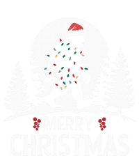 Santa Bigfoot Christmas Lights Funny Sasquatch Believe Xmas T-Shirt