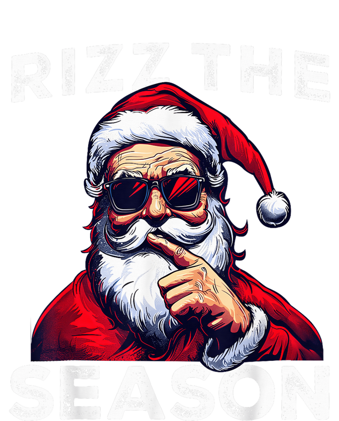 Rizz The Season Funny Santa Joke White Elephant Christmas Premium T-Shirt