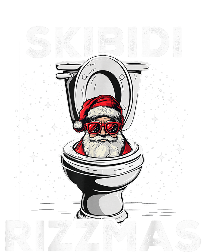 Skib Idi Rizzmas Funny Toilet Santa White Elephant Christmas T-Shirt