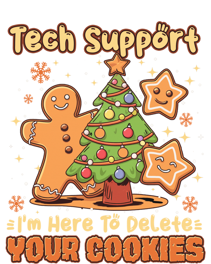 Tech Support Christmas Cookies Funny Christmas Tree T-Shirt