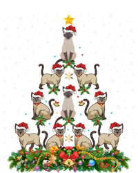 Siamese Cat Xmas Tree Gift Santa Hat Siamese Cat Christmas Gift Softstyle Adult Sport Polo