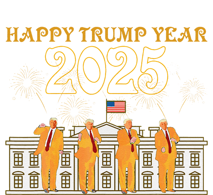 Happy Trump Year Party 2025 White House New President T-Shirt