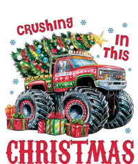 Crushing In This Christmas Xmas Holiday Red Monster Truck T-Shirt