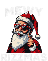 Mewy Rizzmas Funny Santa Mewing Joke Rizz Christmas T-Shirt