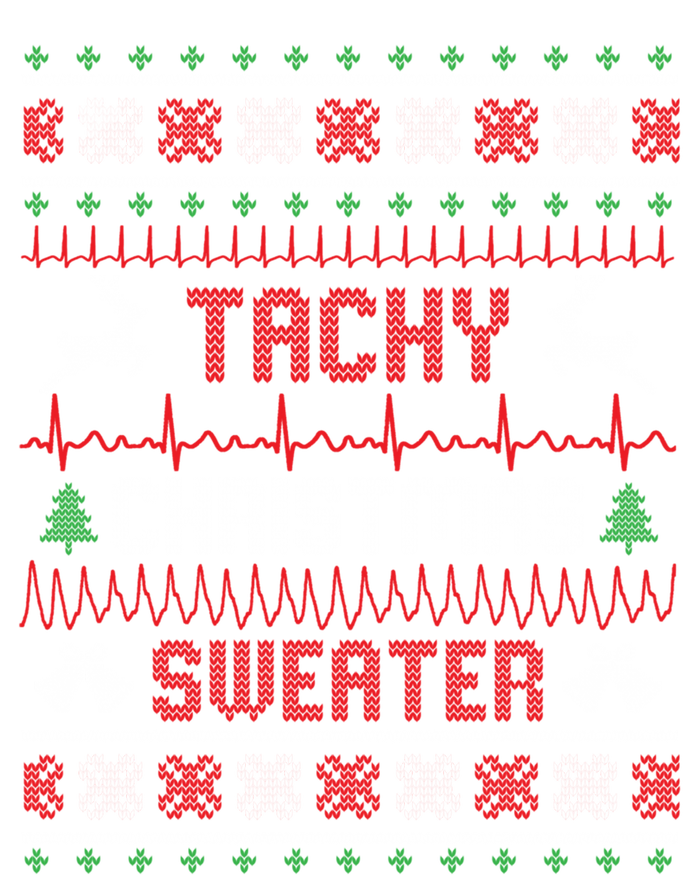 Tachy Christmas Nurse Tele Tech Ekg Ugly Christmas Meaningful Gift T-Shirt