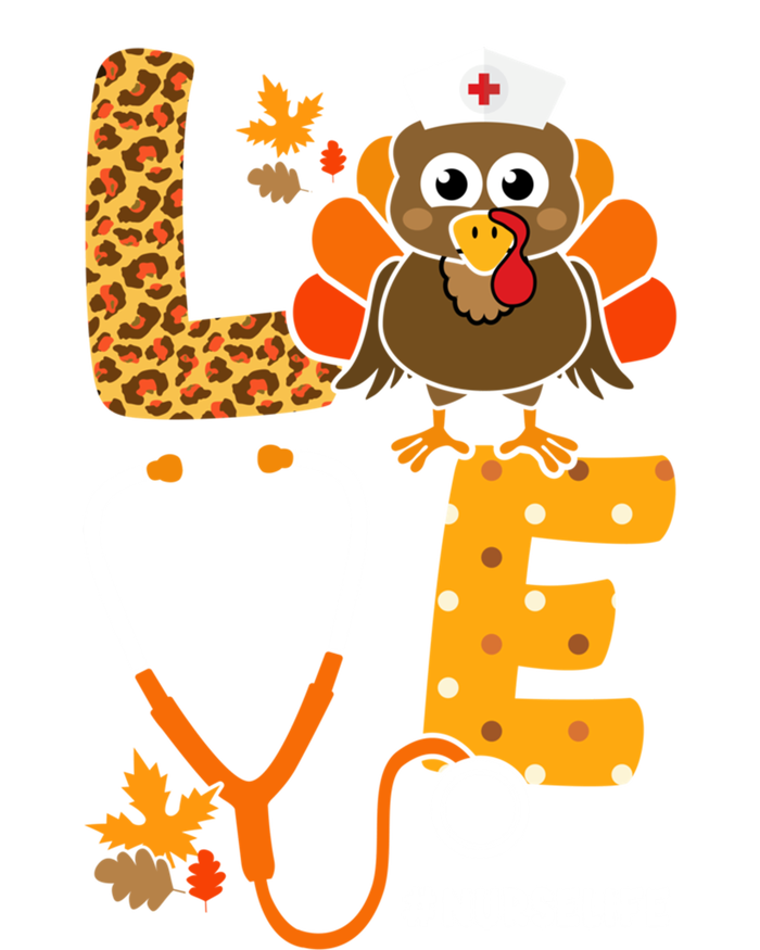 Thanksgiving Love With Stethoscope And Turkey For Nurse Gift Insulated Varsity Jacket