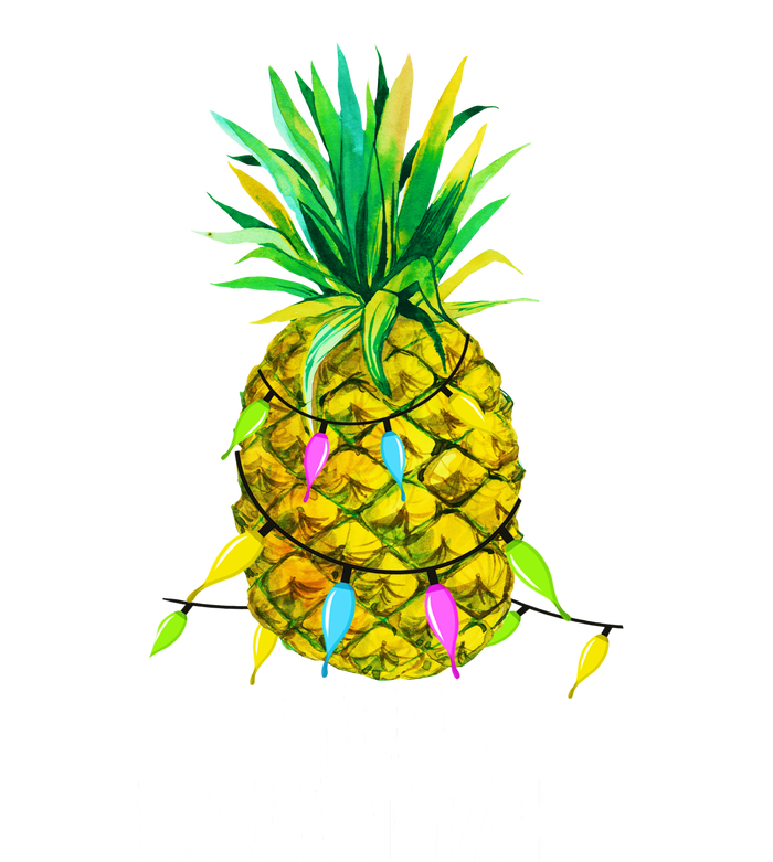 Mele Kalikimaka Pineapple Christmas Lights Doggie Tank