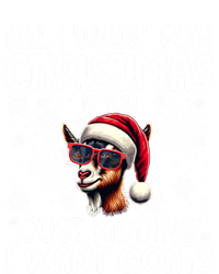 Goat Funny Xmas Santa Hat Sunglasses Snowflakes Goat Lover Funny Gift T-Shirt