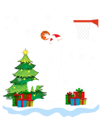 Christmas Basketball Dunk Santa Hat Snowflakes Tree Holiday Gift Long Sleeve Shirt