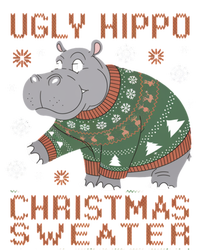 Christmas Hippopotamus Funny Snowflake And Reindeer Design Gift Ladies Long Sleeve Shirt