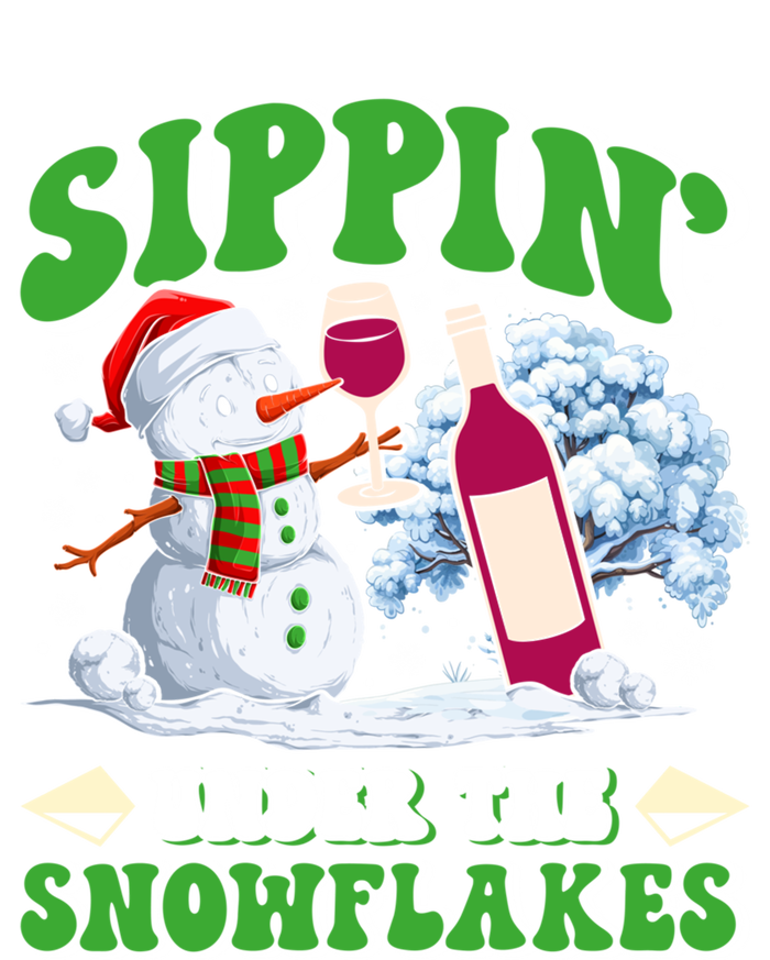 Christmas Market Sippin Under The Snowflakes Mulled Wine Gift T-Shirt