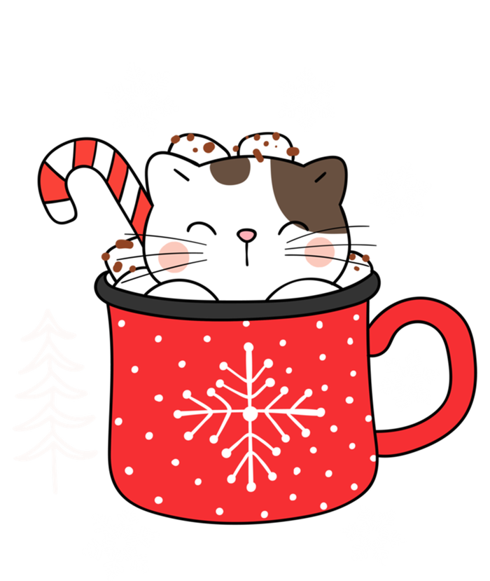 Coffee Cat Christmas Snowflakes Great Gift Poster