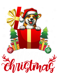 Corgi Merry Christmas Funny Gift Box Tree Santa Hat Snowflakes Cute Gift T-Shirt