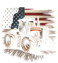 Farmer Tractors Usa Flag Patriotic Farming Gift T-Shirt