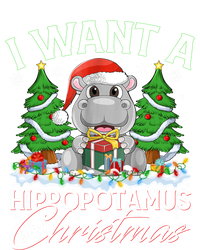 Hippo Xmas Tree Lighting I Want A Hippopotamus For Christmas Gift T-Shirt